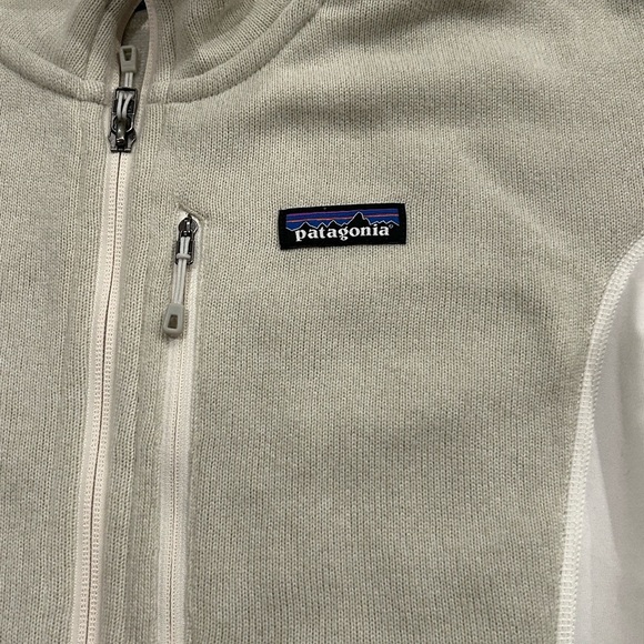 Patagonia Performance Better Sweater Jacket Women’s Size Small White Tan - Picture 3 of 9